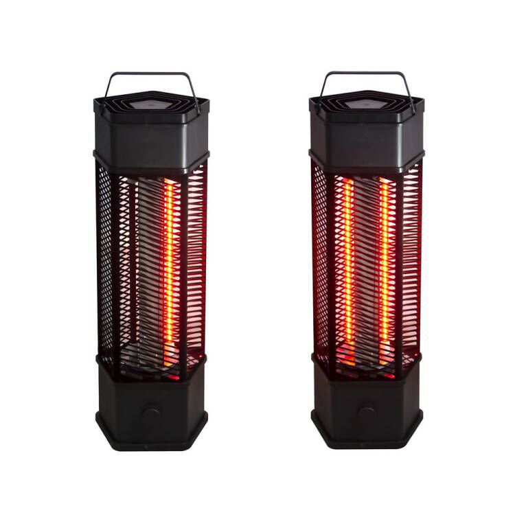 Corner fireplace heater